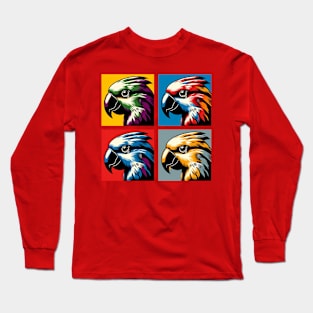 Pop Moluccan Eclectus Art - Cool Birds Long Sleeve T-Shirt